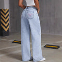 Cute As A Bow Relaxed Wide Leg Jeans-Denim-Krush Kandy, Women's Online Fashion Boutique Located in Phoenix, Arizona (Scottsdale Area)