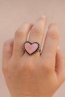 With All My Love Single Stone Heart Ring MADE TO ORDER-Statement Rings-Rae Collective, Women's Online Fashion Boutique Located in Phoenix, Arizona (Scottsdale Area)