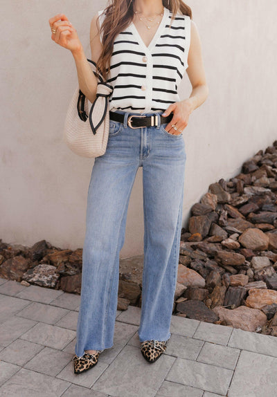 Kristyn Wide Leg Denim Jean | 3 Washes