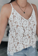 (S-3X, 3 colors) Elegant Lace Tank Tops-Tanks-Rae Collective, Women's Online Fashion Boutique Located in Phoenix, Arizona (Scottsdale Area)