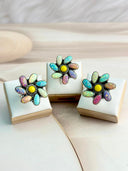 Summer Collection Yellow Rosarita & Opals Cluster Ring