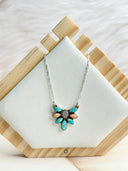 Summer Collection Opals Cluster Chain Necklace