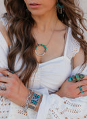 All Around You Stamped Krush Cluster Necklace-Necklaces-Rae Collective, Women's Online Fashion Boutique Located in Phoenix, Arizona (Scottsdale Area)