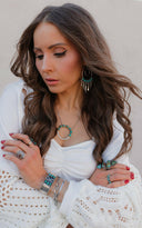 All Around You Stamped Krush Cluster Necklace-Necklaces-Rae Collective, Women's Online Fashion Boutique Located in Phoenix, Arizona (Scottsdale Area)
