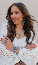 All Around You Stamped Krush Cluster Necklace-Necklaces-Rae Collective, Women's Online Fashion Boutique Located in Phoenix, Arizona (Scottsdale Area)