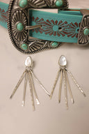 Teardrop Treasure Fringe Earrings-Drop Earrings-Rae Collective, Women's Online Fashion Boutique Located in Phoenix, Arizona (Scottsdale Area)