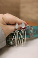 Teardrop Treasure Fringe Earrings-Drop Earrings-Rae Collective, Women's Online Fashion Boutique Located in Phoenix, Arizona (Scottsdale Area)
