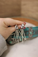 Teardrop Treasure Fringe Earrings-Drop Earrings-Rae Collective, Women's Online Fashion Boutique Located in Phoenix, Arizona (Scottsdale Area)