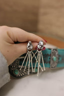 Teardrop Treasure Fringe Earrings-Drop Earrings-Rae Collective, Women's Online Fashion Boutique Located in Phoenix, Arizona (Scottsdale Area)