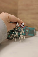 Teardrop Treasure Fringe Earrings-Drop Earrings-Rae Collective, Women's Online Fashion Boutique Located in Phoenix, Arizona (Scottsdale Area)