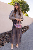 Mariposa Crystal Floral Evening Bag-Purses & Bags-Krush Kandy, Women's Online Fashion Boutique Located in Phoenix, Arizona (Scottsdale Area)