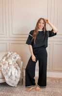 LUXE Contrast Trim 2pc Set-2 Piece Outfit Sets-Krush Kandy, Women's Online Fashion Boutique Located in Phoenix, Arizona (Scottsdale Area)