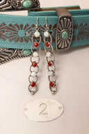 Sterling Silver Six Stone Cascading Earrings-Drop Earrings-Rae Collective, Women's Online Fashion Boutique Located in Phoenix, Arizona (Scottsdale Area)