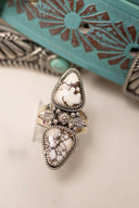 Peacekeeper Stone Ring-Statement Rings-Rae Collective, Women's Online Fashion Boutique Located in Phoenix, Arizona (Scottsdale Area)