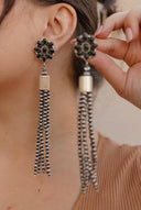 Luxe Desert Pearl & Tassel Earrings-Pearl Necklaces-Rae Collective, Women's Online Fashion Boutique Located in Phoenix, Arizona (Scottsdale Area)