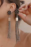 Luxe Desert Pearl & Tassel Earrings-Pearl Necklaces-Krush Kandy, Women's Online Fashion Boutique Located in Phoenix, Arizona (Scottsdale Area)
