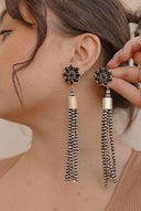 Luxe Desert Pearl & Tassel Earrings-Pearl Necklaces-Rae Collective, Women's Online Fashion Boutique Located in Phoenix, Arizona (Scottsdale Area)