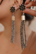 Luxe Desert Pearl & Tassel Earrings-Pearl Necklaces-Rae Collective, Women's Online Fashion Boutique Located in Phoenix, Arizona (Scottsdale Area)