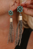 Luxe Desert Pearl & Tassel Earrings-Pearl Necklaces-Rae Collective, Women's Online Fashion Boutique Located in Phoenix, Arizona (Scottsdale Area)