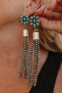 Luxe Desert Pearl & Tassel Earrings-Pearl Necklaces-Rae Collective, Women's Online Fashion Boutique Located in Phoenix, Arizona (Scottsdale Area)
