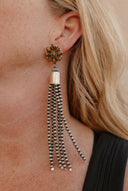 Luxe Desert Pearl & Tassel Earrings-Pearl Necklaces-Krush Kandy, Women's Online Fashion Boutique Located in Phoenix, Arizona (Scottsdale Area)