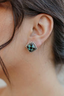 Checkered Studded Stud Earrings-Stud Earrings-Rae Collective, Women's Online Fashion Boutique Located in Phoenix, Arizona (Scottsdale Area)