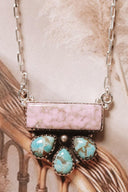 Phosphosiderite Bar Cluster Necklace-Chain Necklaces-Rae Collective, Women's Online Fashion Boutique Located in Phoenix, Arizona (Scottsdale Area)
