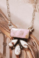Phosphosiderite Bar Cluster Necklace-Chain Necklaces-Krush Kandy, Women's Online Fashion Boutique Located in Phoenix, Arizona (Scottsdale Area)