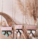 Phosphosiderite Bar Cluster Necklace-Chain Necklaces-Rae Collective, Women's Online Fashion Boutique Located in Phoenix, Arizona (Scottsdale Area)