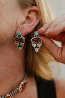 Canyon Glow Stone Earrings-Stud Earrings-Rae Collective, Women's Online Fashion Boutique Located in Phoenix, Arizona (Scottsdale Area)