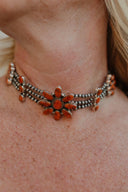 Desert Pearl Stone Choker-Squash Blossom Necklaces-Krush Kandy, Women's Online Fashion Boutique Located in Phoenix, Arizona (Scottsdale Area)