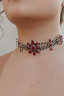 Desert Pearl Stone Choker-Squash Blossom Necklaces-Rae Collective, Women's Online Fashion Boutique Located in Phoenix, Arizona (Scottsdale Area)