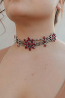 Desert Pearl Stone Choker-Squash Blossom Necklaces-Krush Kandy, Women's Online Fashion Boutique Located in Phoenix, Arizona (Scottsdale Area)