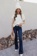 Winterberry Cable-Knit Sweater-Tops-Krush Kandy, Women's Online Fashion Boutique Located in Phoenix, Arizona (Scottsdale Area)