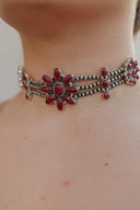 Desert Pearl Stone Choker-Squash Blossom Necklaces-Rae Collective, Women's Online Fashion Boutique Located in Phoenix, Arizona (Scottsdale Area)