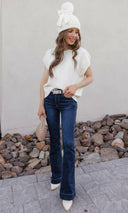 Winterberry Cable-Knit Sweater-Tops-Krush Kandy, Women's Online Fashion Boutique Located in Phoenix, Arizona (Scottsdale Area)