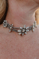 Desert Pearl Stone Choker-Squash Blossom Necklaces-Krush Kandy, Women's Online Fashion Boutique Located in Phoenix, Arizona (Scottsdale Area)
