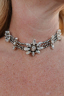 Desert Pearl Stone Choker-Squash Blossom Necklaces-Rae Collective, Women's Online Fashion Boutique Located in Phoenix, Arizona (Scottsdale Area)