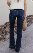 Kancan Deep River Slim Flare Jeans-Jeans-Krush Kandy, Women's Online Fashion Boutique Located in Phoenix, Arizona (Scottsdale Area)