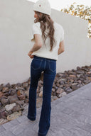 Kancan Deep River Slim Flare Jeans-Jeans-Krush Kandy, Women's Online Fashion Boutique Located in Phoenix, Arizona (Scottsdale Area)