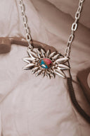 Floral Elegance Single Stone Necklace-Chain Necklaces-Rae Collective, Women's Online Fashion Boutique Located in Phoenix, Arizona (Scottsdale Area)