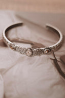 Leia's Blooming Stone Cuff-Bracelets-Rae Collective, Women's Online Fashion Boutique Located in Phoenix, Arizona (Scottsdale Area)