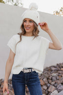 Snowbelle Convertible Bow Beanie-Hats-Krush Kandy, Women's Online Fashion Boutique Located in Phoenix, Arizona (Scottsdale Area)