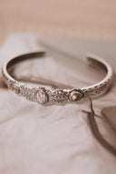 Leia's Blooming Stone Cuff-Bracelets-Rae Collective, Women's Online Fashion Boutique Located in Phoenix, Arizona (Scottsdale Area)