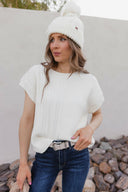 Snowbelle Convertible Bow Beanie-Hats-Rae Collective, Women's Online Fashion Boutique Located in Phoenix, Arizona (Scottsdale Area)