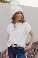 Snowbelle Convertible Bow Beanie-Hats-Rae Collective, Women's Online Fashion Boutique Located in Phoenix, Arizona (Scottsdale Area)