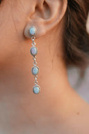 Kimberly Stone Stud Dangle Earrings-Drop Earrings-Rae Collective, Women's Online Fashion Boutique Located in Phoenix, Arizona (Scottsdale Area)
