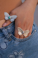 Single Stone Butterfly Ring-Statement Rings-Rae Collective, Women's Online Fashion Boutique Located in Phoenix, Arizona (Scottsdale Area)