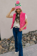 The Ridge Zip-Up Padded Corduroy Puffer Vest S-3X EXCLUSIVE-Vests-Rae Collective, Women's Online Fashion Boutique Located in Phoenix, Arizona (Scottsdale Area)