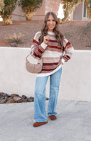 Retro Sunrise Stripe Knit Long Sleeve-Long Sleeve Tops-Krush Kandy, Women's Online Fashion Boutique Located in Phoenix, Arizona (Scottsdale Area)